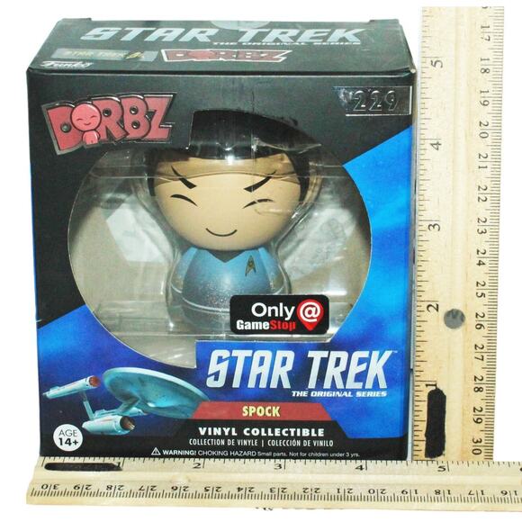 Star Trek Spock 2.75" Vinyl Toy Figure Beam Up #229 - Gamestop Funko Dorbz 2016 - Picture 1 of 12